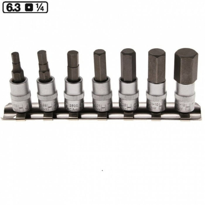 Trusa / Set biti profil hexagonal 4-12mm , 1/4" [1]