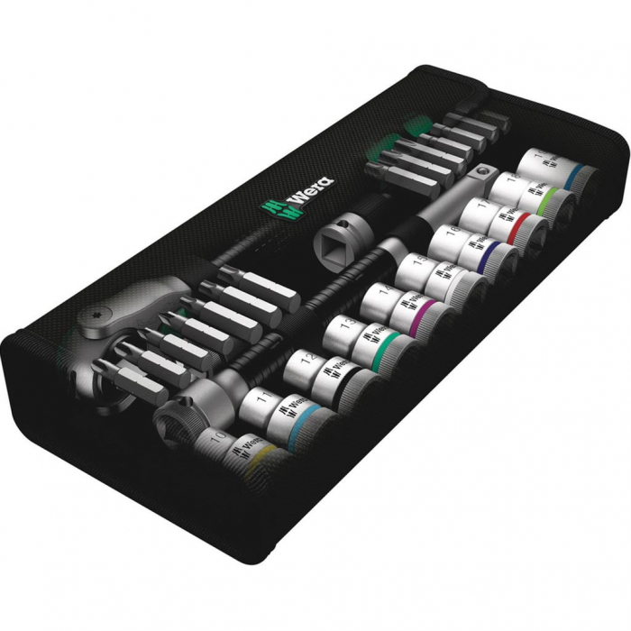 Set chei tubulare cu clichet hibrid Zyklop, 1/2″ metric, 13 buc. [2]