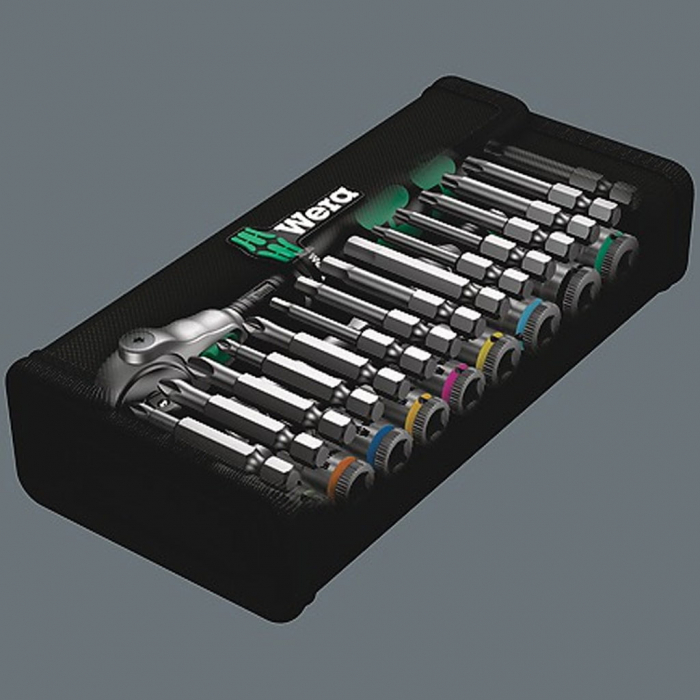Set clichet 8100SA 6 Zyklop cu tubulare si biti, 1/4″, 28 buc [2]