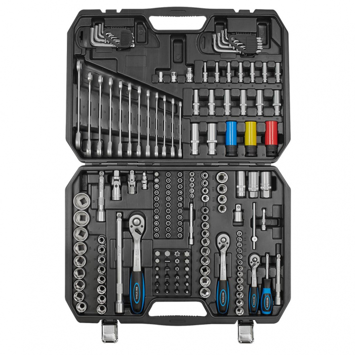 Trusa de scule profesionale 1/4″, 3/8″, 1/2″, 176 piese [3]