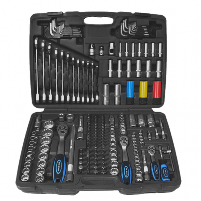 Trusa de scule profesionale 1/4″, 3/8″, 1/2″, 176 piese [2]