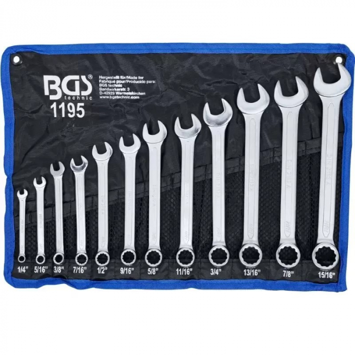 Set de 12 chei combinate in toli-inch, 12 buc [2]