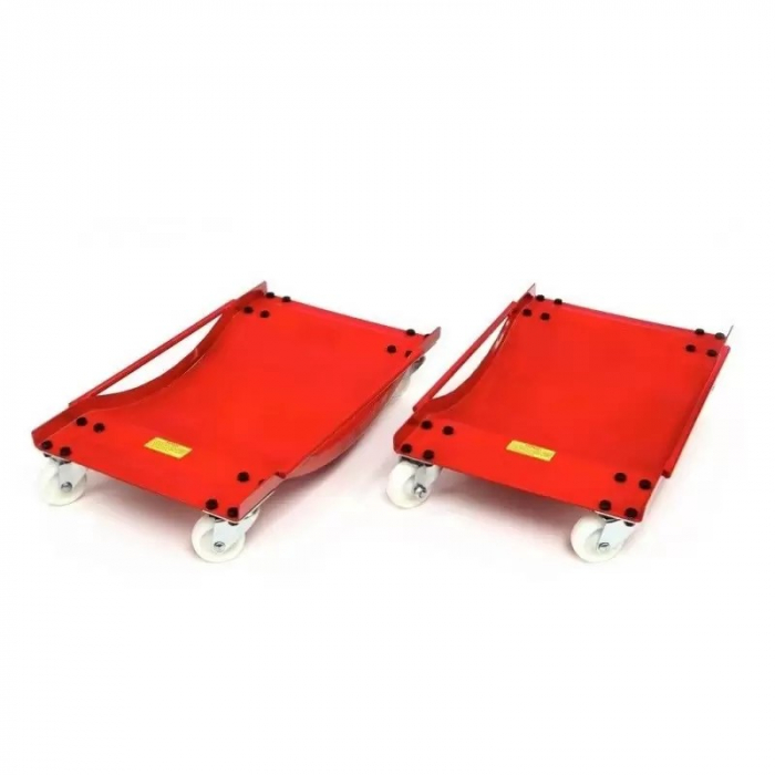 Set de 2 carucioare utilizate pentru manipularea autovehiculelor avariate. [1]