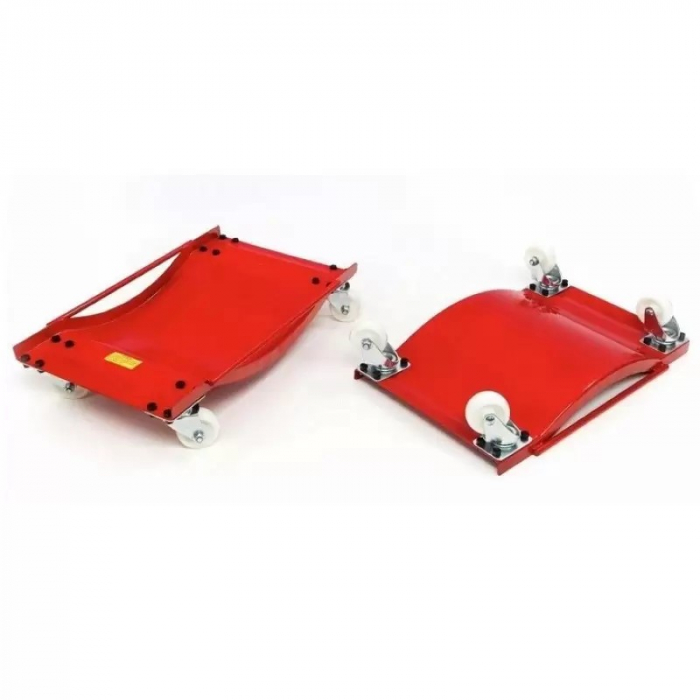 Set de 2 carucioare utilizate pentru manipularea autovehiculelor avariate. [2]