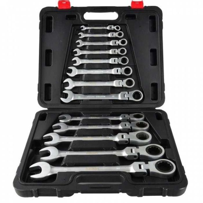Set de chei combinate cu clichet 8-32mm, 13 buc [2]