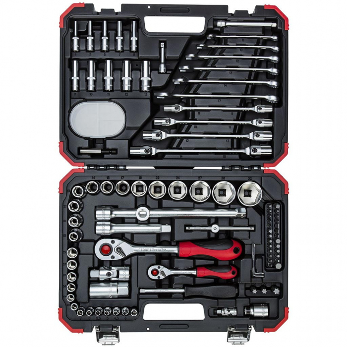 Set de chei tubulare 1/4″ + 1/2″, 92 buc [2]