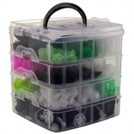 Set de cleme din plastic + 5 unelte, 470 buc. [2]