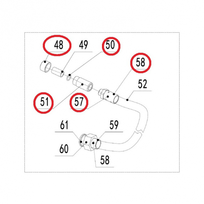 Set fixare duza pe furtun pentru cabina de sablat cod produs ST8111 [3]
