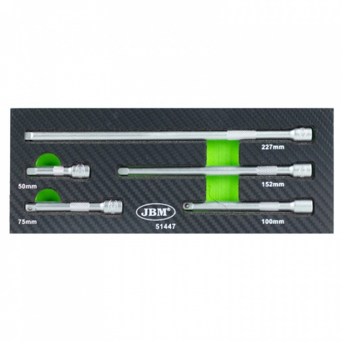 Set prelungitoare cu patrat 1/4", 5 buc [1]