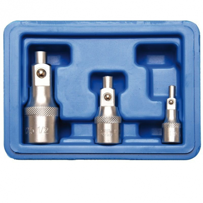 Set prelungitoare scurte magnetice 1/4", 3/8", 1/2" - 3 buc [1]
