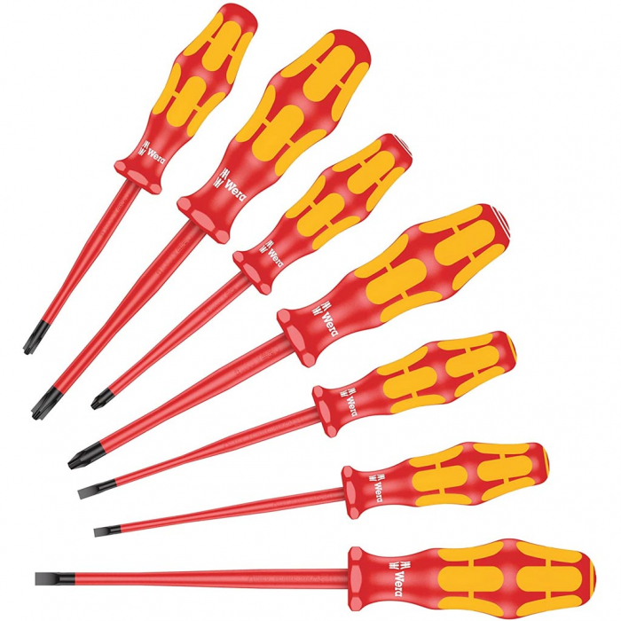 Set surubelnite cu tija subtire izolate la 1000 V, 7 buc [1]