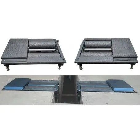 Stand de frana cu role clasa 2 si 3 autoturisme si camioane cu cu greutate maxima pe axa de 13 tone, 2 motoare 24 Kw la 380V, dispozitiv de masurare a fortei pe pedala [2]