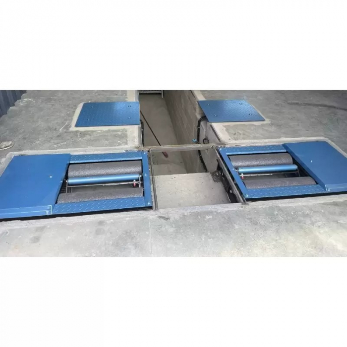 Stand franare cu role clasa 2, pentru testarea franelor la autoturisme, masini de teren si furgonete cu sarcina maxima de 3,5 tone, doua motoare de 380 volti/8 Kw [3]