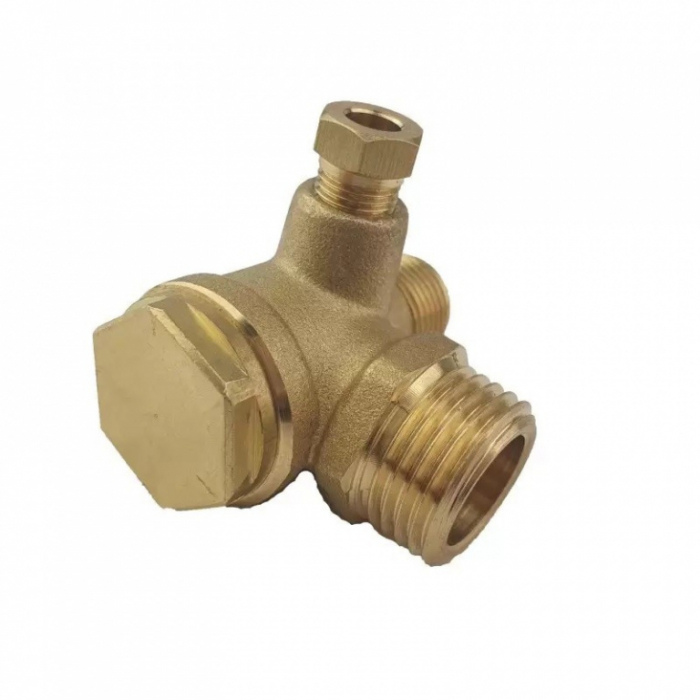 Supapa de sens 1/2"M - 3/8"M pentru compresor cu piston [4]