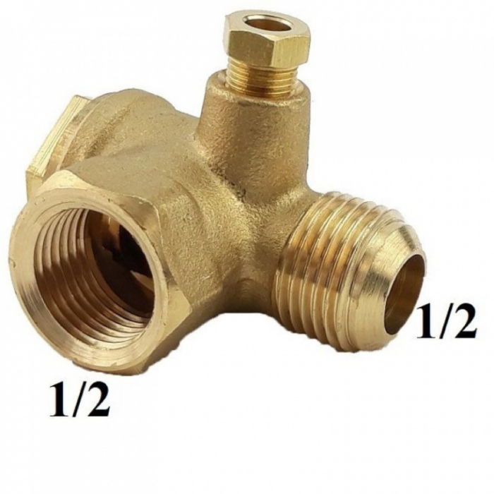 Supapa de sens pentru compresor 1/2"M - 1/2"F [1]