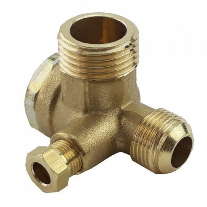 Supapa de sens pentru compresor 1/2"M - 3/8"M cu montaj pe stanga [2]