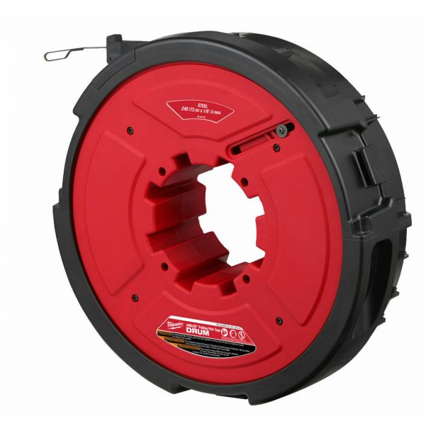 Dispozitiv / Tambur trăgător cabluri electrice cu fir din otel, 240ft, 72 m x 3 mm [2]