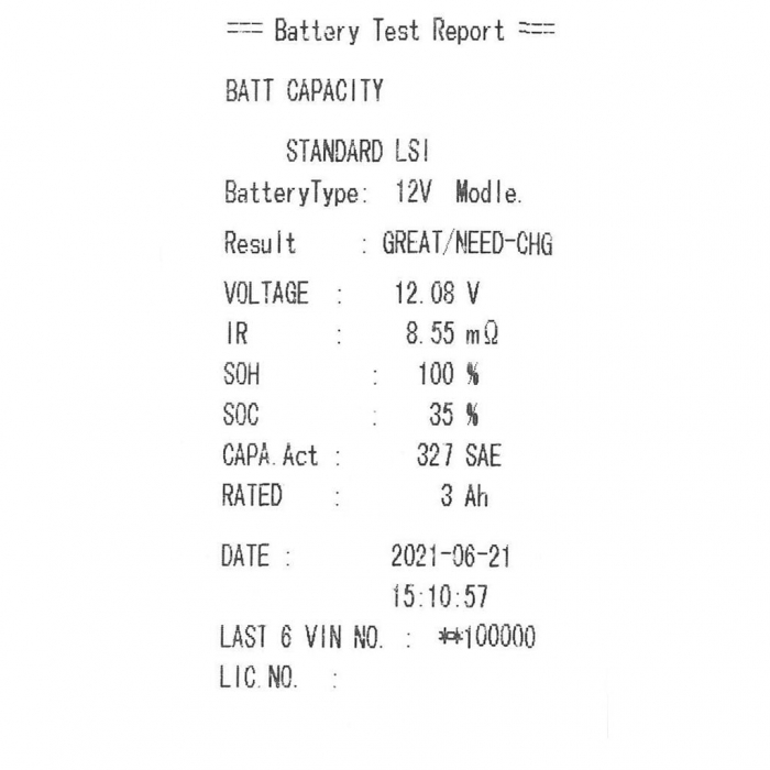 Tester baterie cu rola de hartie, 12 și 24 V [8]