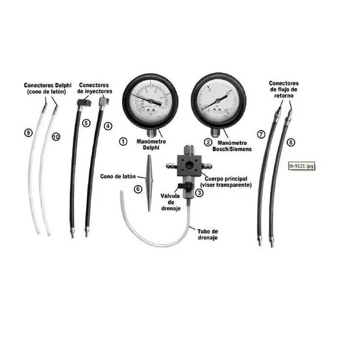 Tester presiune de retur injectoare Common Rail [2]
