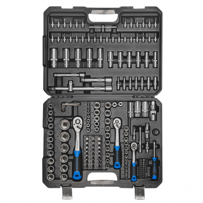 Trusa chei tubulare, 1/4"-3/8"-1/2", 184 piese [3]