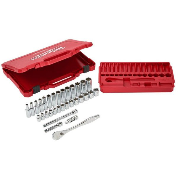 Trusă chei tubulare clichet 3/8" 32 buc sistem metric [2]