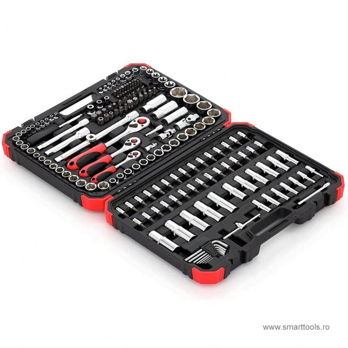 Trusa chei tubulare profesionale 1/2″-3/8″-1/4″, 172 buc [3]