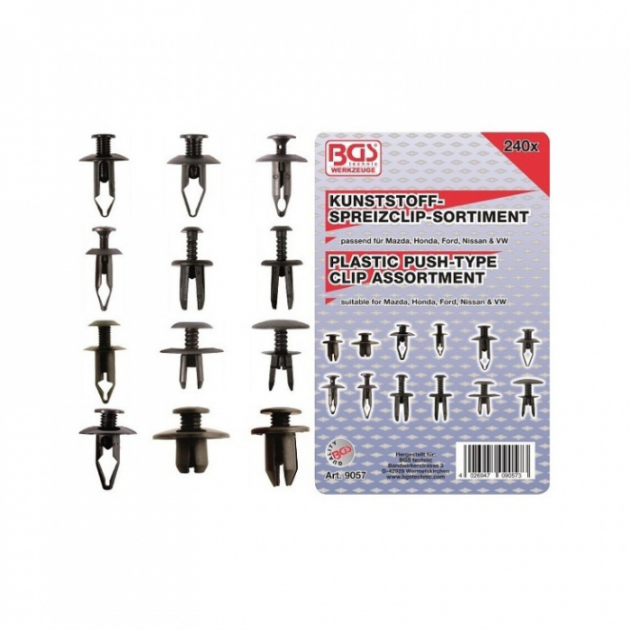 Trusa cleme din plastic, 240 buc [1]