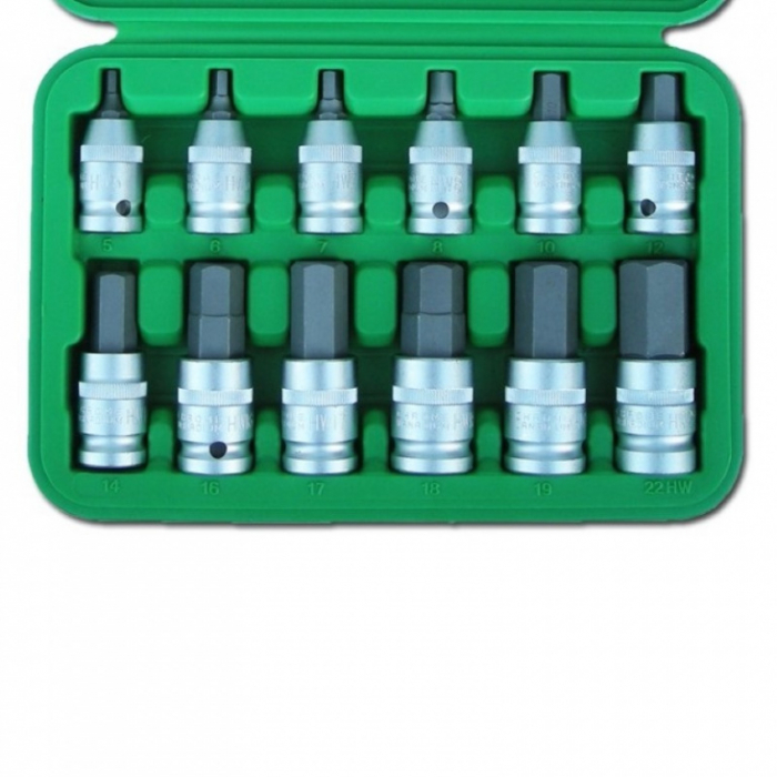Trusa cu 12 imbusuri hexagonale 1/2" [2]