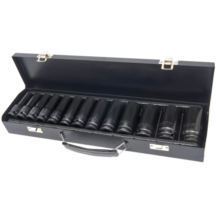 Trusa  cu 13 tubulare lungi de impact 10-30mm , 1/2" [5]