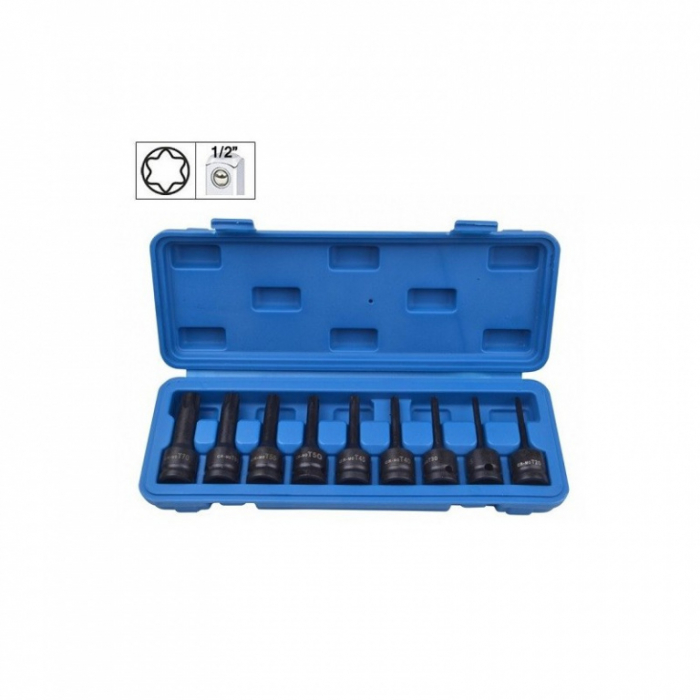 Trusa cu 9 imbusuri Torx 1/2" , T20-T70 [2]