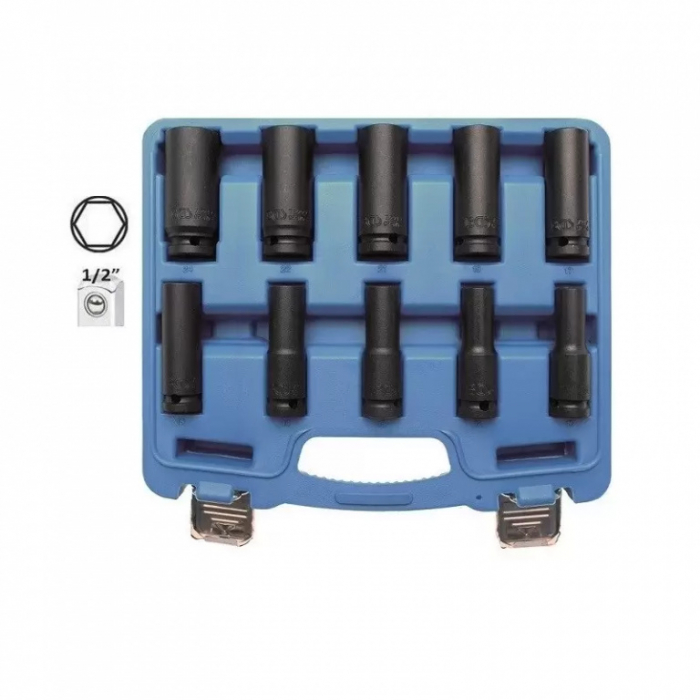 Trusa cu tubulare lungi de impact 10-24mm, 1/2" [2]
