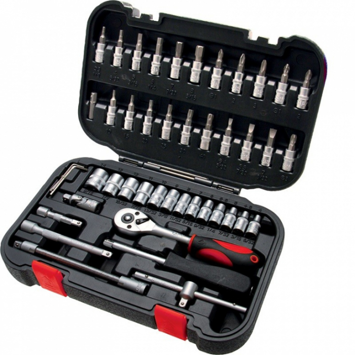 Trusa-set chei tubulare 1/4", 47 piese [1]