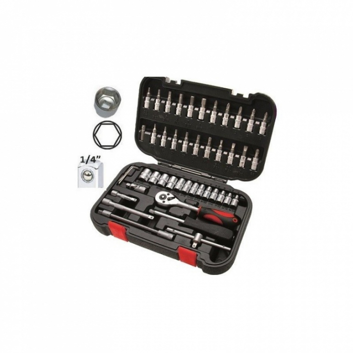 Trusa-set chei tubulare 1/4", 47 piese [2]