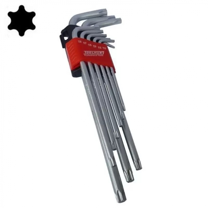 Trusa / Set imbus TORX  extralungi magnetizate, 9 buc [1]