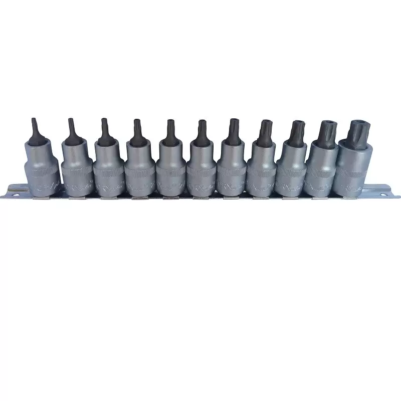 Trusa / set Torx Plus 1/2" securizate ( cu gaura ) T10-T60, 11 buc. [2]