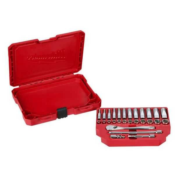 Trusa tubulare clichet 1/4" 28 piese sistem metric [2]