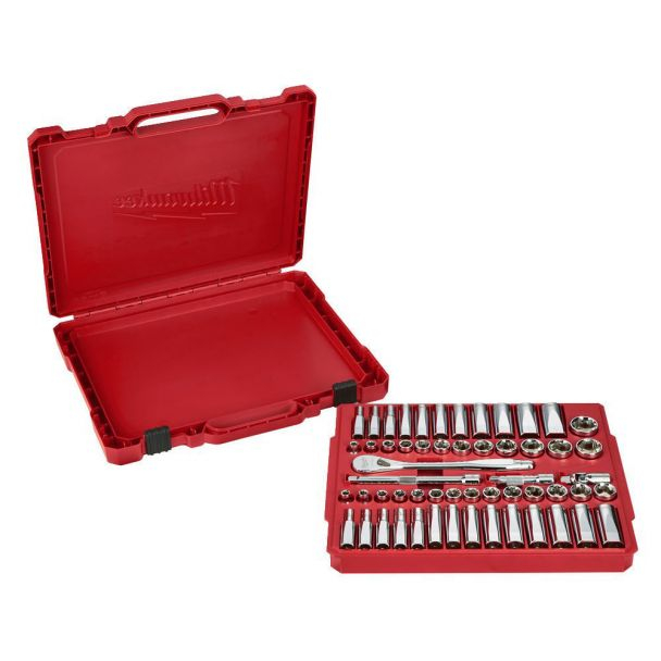 Trusă tubulare clichet 3/8" 56 buc metric si inch [3]