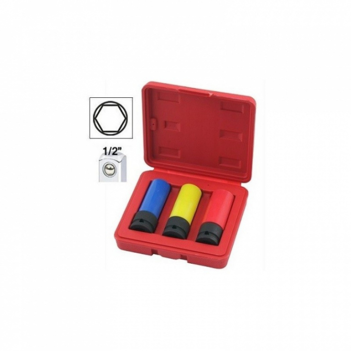 Trusa tubulare plastificate de impact 1/2", 3 buc [2]