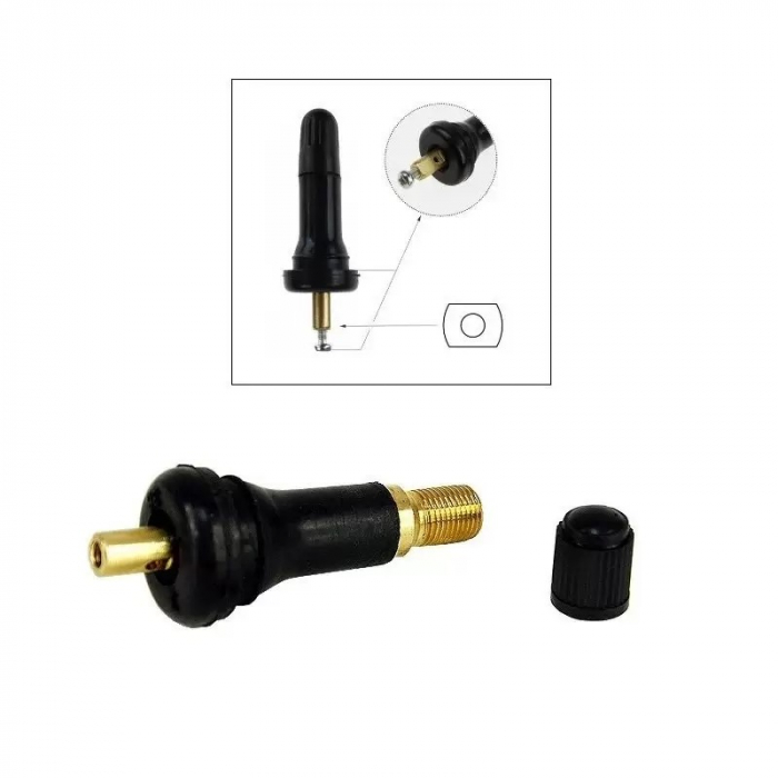 Valva din cauciuc pentru senzor TPMS EZ-Senzor 1.0 / Eu-Pro Hybrid 3,5 - Schrader GEN4 [3]