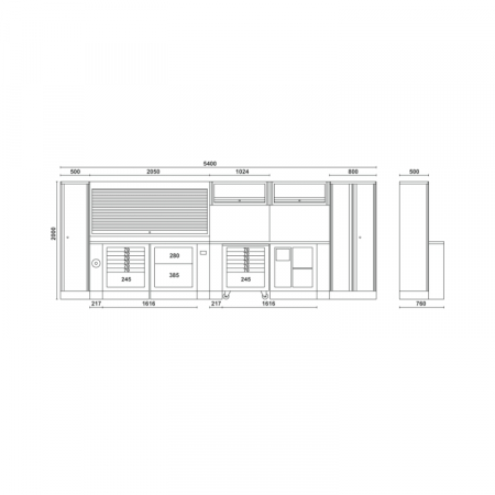 Mobilier de garaj modular, model C55 [4]