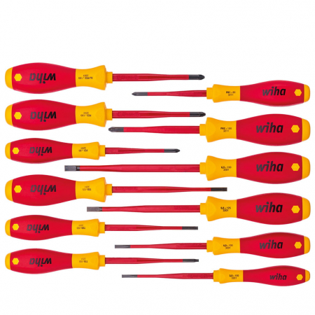Set surubelnite - Set surubelnite cu cap subtire pentru electricieni SoftFinish VDE, 12 buc