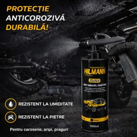 Anticorozive și Fonoizolante - Antifon negru pentru caroserii auto, 1000 ml