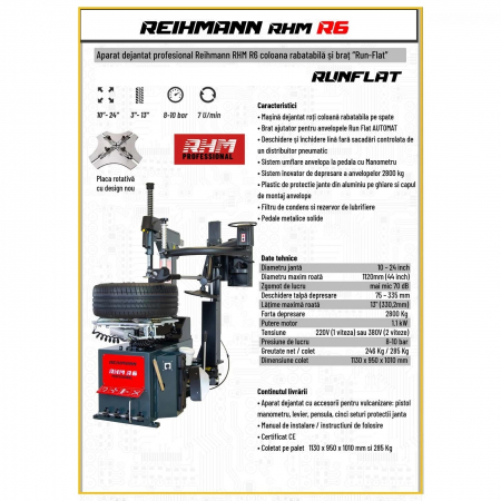 Aparat dejantat anvelope 24 inch REIHMANN-RHM R6 [1]