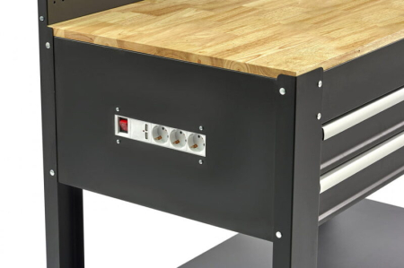 Banc de lucru cu 3 sertare,iluminare LED si banda electrica - HBM [4]