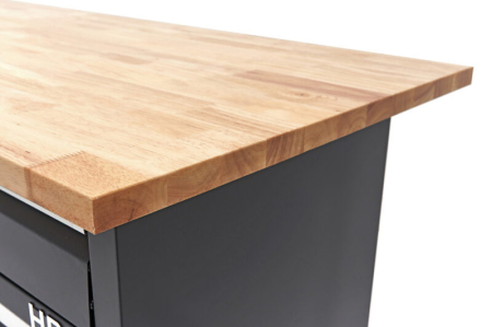 Banc de lucru cu 6 sertare, 2 usi si blat din lemn masiv 171cm - HBM [8]