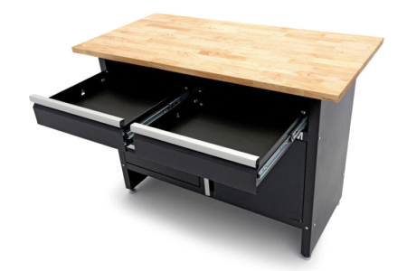 Banc de lucru cu blat din lemn masiv 120 cm, 8 sertare - HBM [4]