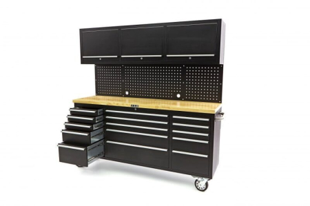 Banc de lucru cu blat din lemn masiv, 182 cm - HBM [4]