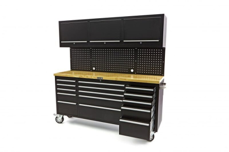 Banc de lucru cu blat din lemn masiv, 182 cm - HBM [2]