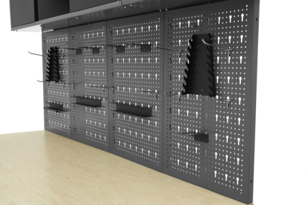 Banc de lucru cu usi si panou perforat 160 x 60 x 200 cm - HBM [6]