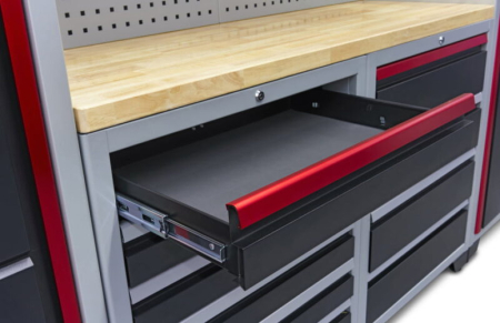 Banc de lucru metalic modular 9 piese, 263 x 51 x 204 cm - HBM [8]